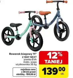 Carrefour Rowerek biegowy 2way next Kinderkraft oferta