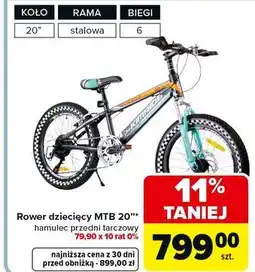 Carrefour Rower mtb 20 Kimride oferta