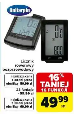 Carrefour Licznik rowerowy 23 funkcje Profex oferta