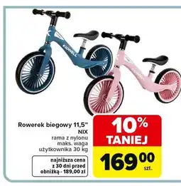 Carrefour Rowerek biegowy nix 11.5'' oferta