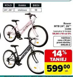 Carrefour Rower mtb 26'' Core oferta