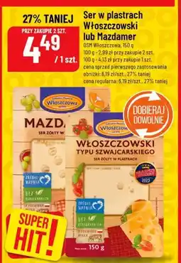 Polomarket Ser w plastrach włoszczowski lub mazdamer oferta