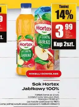 Supeco Sok Hortex jabłko 100% oferta