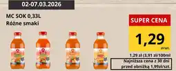 Supeco Sok różne smaki oferta