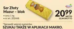 Makro Ser Złoty Mazur - blok oferta