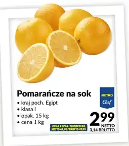 Makro Pomarańcze na sok oferta