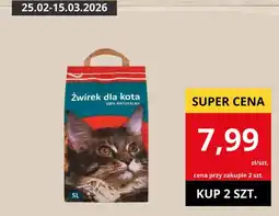 Supeco Żwirek dla kota oferta
