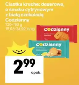 Delikatesy Centrum Ciastka kruche: deserowe, o smaku cytrynowym, z białą czekoladą oferta