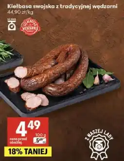 Delikatesy Centrum Kiełbasa swojska z tradycyjnej wędzarni oferta