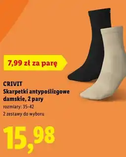 Lidl Skarpetki antypoślizgowe damskie, 2 pary oferta