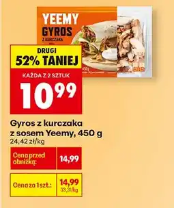 Biedronka Gyros z kurczaka z sosem oferta