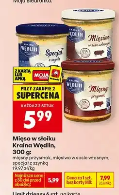 Biedronka Mięso w słoiku mięsny przysmak oferta