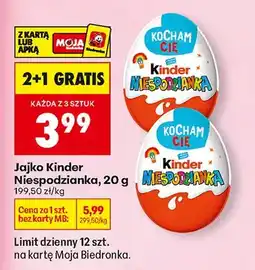 Biedronka Jajko Niespodzianka 2+1 GRATIS oferta