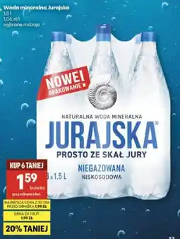 Delikatesy Centrum Woda mineralna Jurajska oferta
