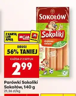 Biedronka Parówki Sokoliki drobiowo-cielęce oferta