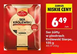 Biedronka Ser żółty w plastrach Królewski oferta