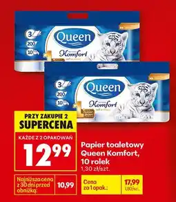 Biedronka Papier toaletowy Komfort, 10 rolek oferta