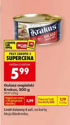 Biedronka Gulasz angielski oferta
