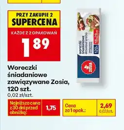 Biedronka Woreczki śniadaniowe zawiązywane, 120 szt oferta