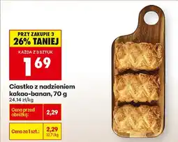 Biedronka Ciastko z nadzieniem kakao-banan oferta