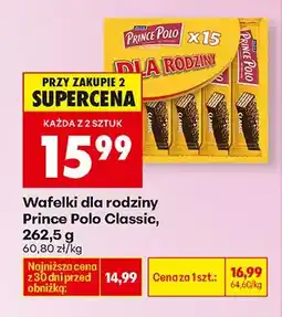 Biedronka Wafelki dla rodziny Classic oferta