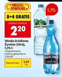 Biedronka Woda źródlana niegazowana oferta