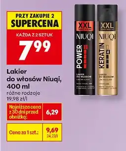 Biedronka Lakier do włosów, różne rodzaje oferta