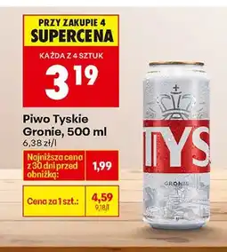 Biedronka Piwo Tyskie Gronie oferta