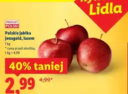 Lidl Jabłka jonagold, luzem oferta