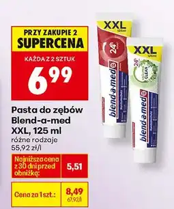 Biedronka Pasta do zębów, różne rodzaje oferta