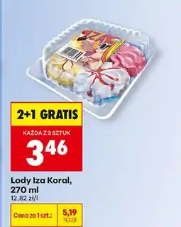 Biedronka Lody Iza 2+1 GRATIS oferta
