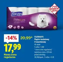Lidl Papier toaletowy 4-warstwowy Premium 10 rolek oferta