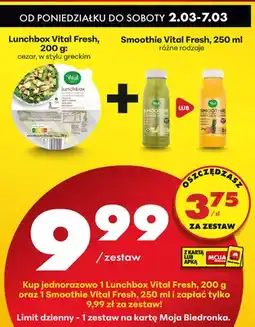 Biedronka Zestaw - Lunchbox + smoothie oferta