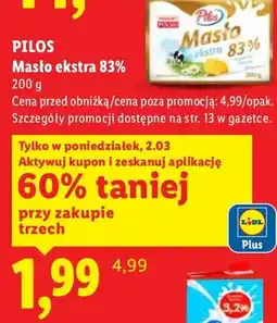 Lidl Masło ekstra 83% oferta