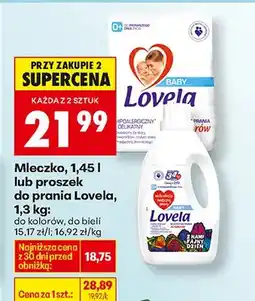 Biedronka Mleczko lub proszek do prania do kolorów oferta