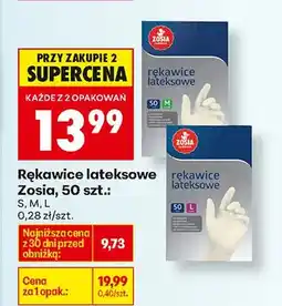 Biedronka Rękawice lateksowe oferta