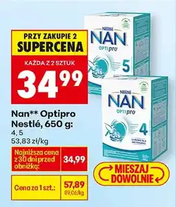 Biedronka Mleko modyfikowane Optipro 4, 5 oferta