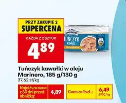 Biedronka Tuńczyk kawałki w oleju Marinero oferta