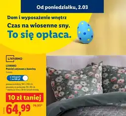 Lidl Pościel satynowa z bawełny 140x200cm, 70x80cm oferta
