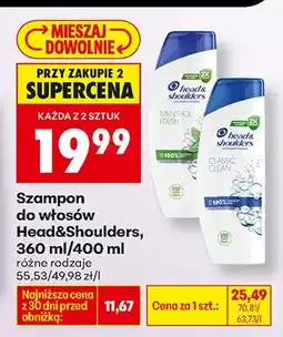 Biedronka Szampon do włosów Menthol Refresh, różne rodzaje oferta