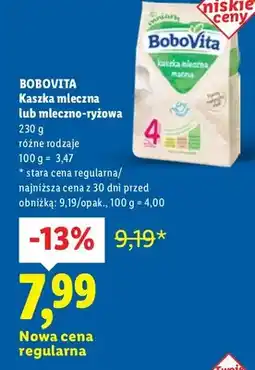 Lidl Kaszka mleczna różne rodzaje oferta