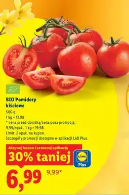 Lidl Pomidory kiściowe bio oferta