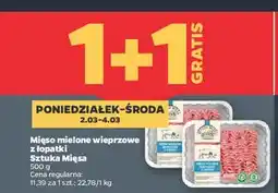 Netto Mięso mielone wieprzowe z łopatki Sztuka Mięsa Netto oferta