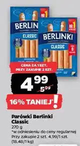 Netto Parówki classic Morliny Berlinki oferta