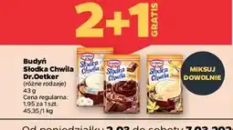 Netto Budyń waniliowy Dr. Oetker Słodka Chwila oferta