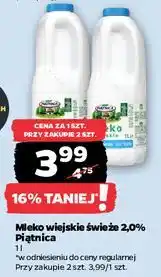 Netto Mleko wiejskie 2% Piątnica oferta