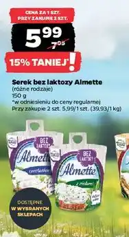 Netto Serek z ziołami bez laktozy Hochland Almette oferta