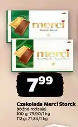 Netto Czekolada mleczna z kawałkami orzechów i migdałami Storck Merci oferta