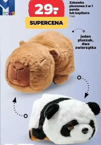Zabawka pluszowa 2 w 1 panda lub kapibara