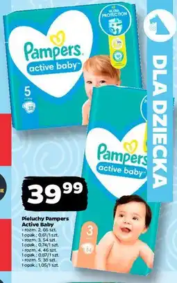 Netto Pieluszki dla dzieci maxi 4 Pampers Active Baby oferta